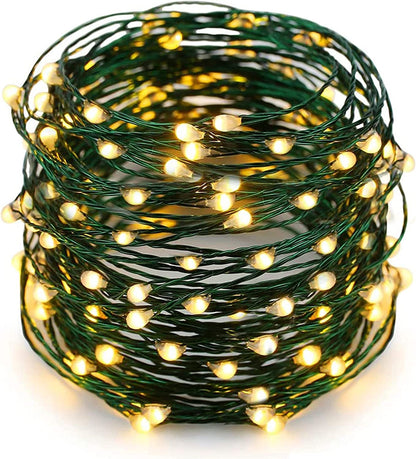 , 200 LED String Light for Christmas Tree,66 Ft Indoor Outdoor Wedding Party Bedroom Multicolor Plug in String Lights 8 Modes Waterproof.