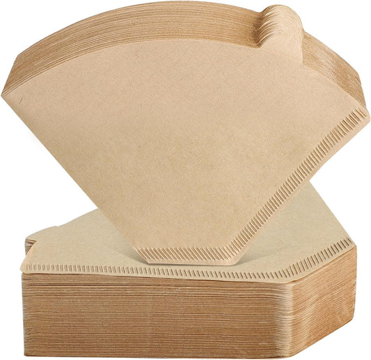 #4 Cone Coffee Filters - 200 Count, Unbleached Natural Brown, Disposable for Pour over and Drip Coffee Maker