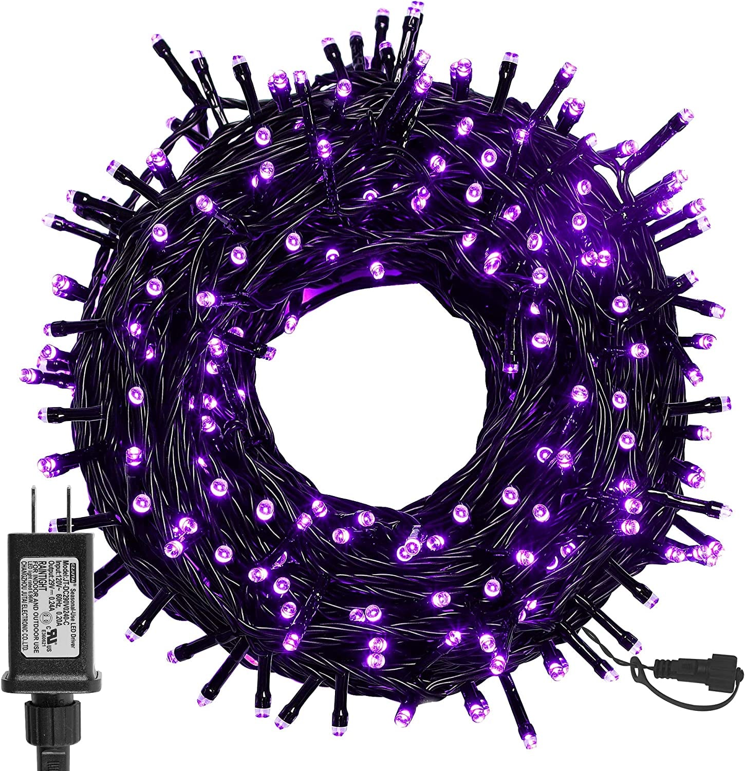 , 200 LED String Light for Christmas Tree,66 Ft Indoor Outdoor Wedding Party Bedroom Multicolor Plug in String Lights 8 Modes Waterproof.