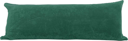 Micromink, Faux Fur, Faux Suede, Faux Velvet Pillow Cover (21"X54" Body Pillow Cover, Baby Yellow)