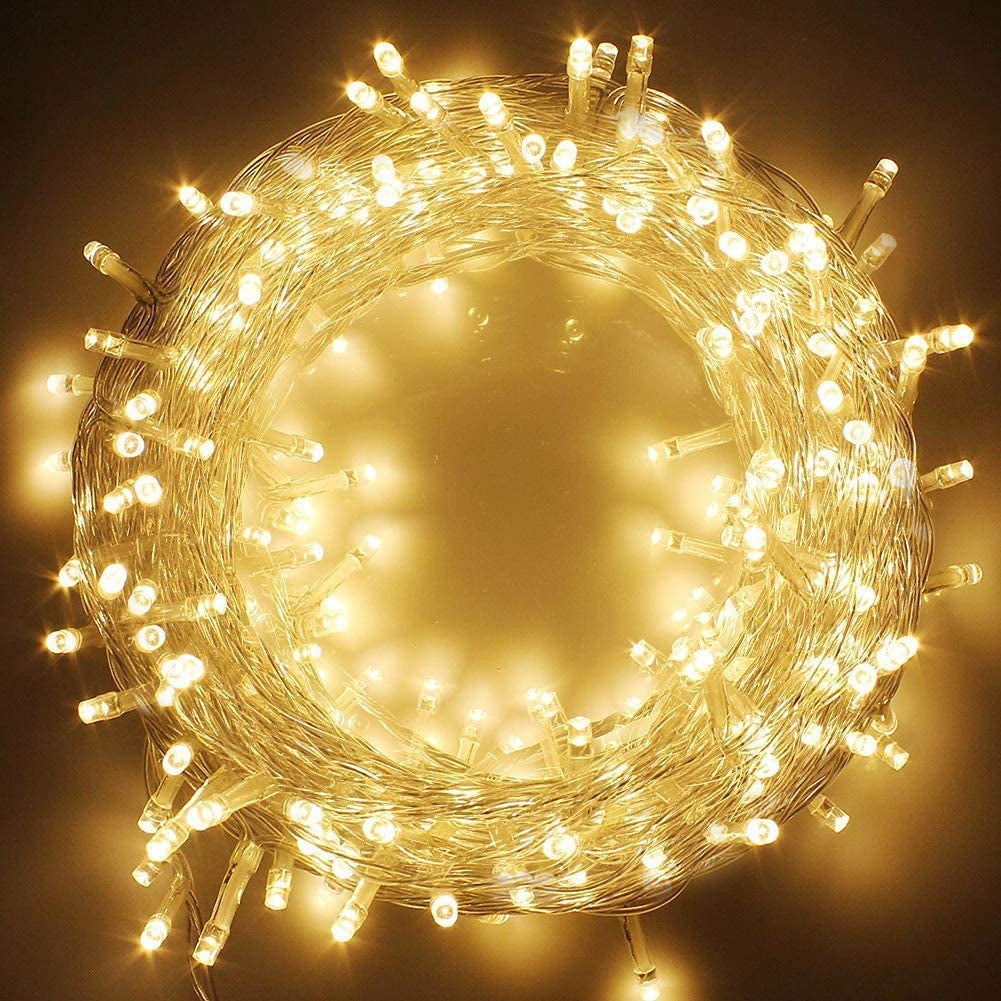 , 200 LED String Light for Christmas Tree,66 Ft Indoor Outdoor Wedding Party Bedroom Multicolor Plug in String Lights 8 Modes Waterproof.